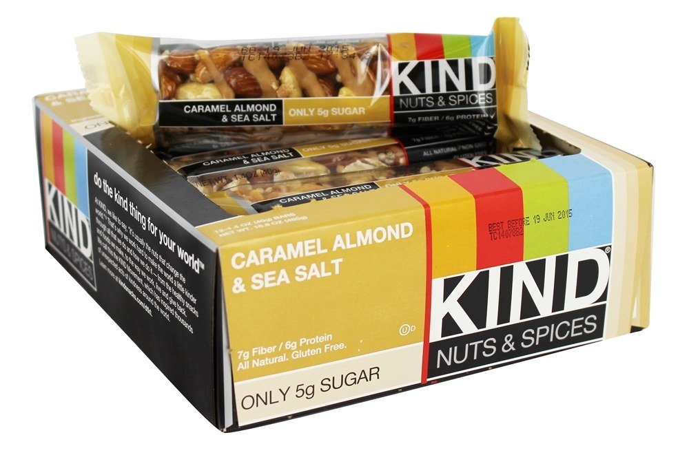 Be Kind Nut Bars Caramel Almond & Sea Salt 40g 12 Pk
