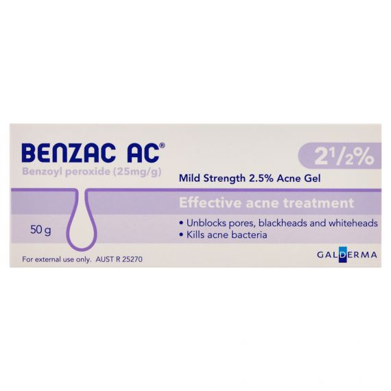 Benzac AC Gel 2.5% 60g