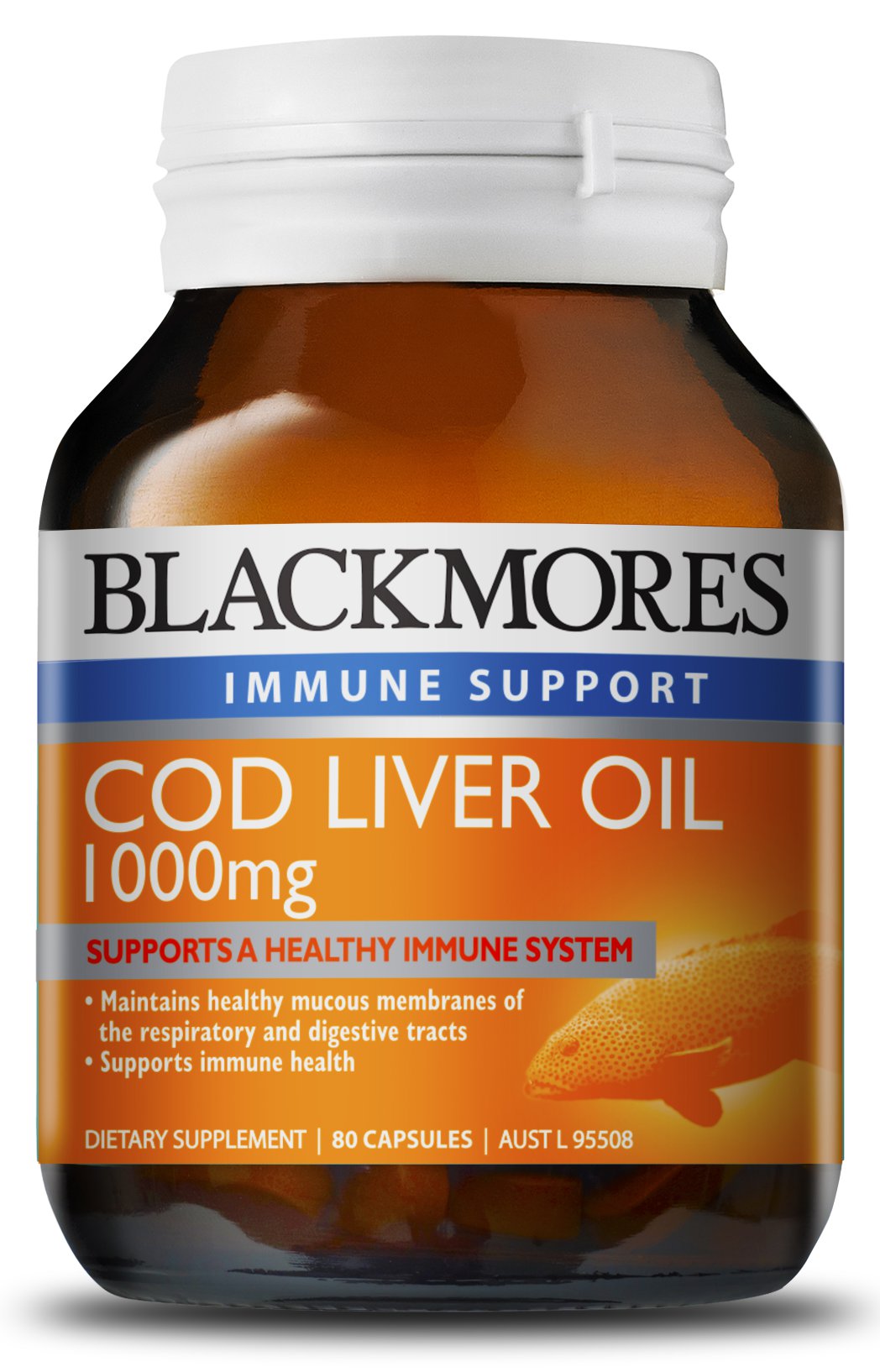 Blackmores Cod Liver Oil 1000mg 80 Capsules