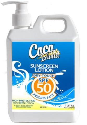 Coco Island Sunscreen Lotion SPF 50+ 1L