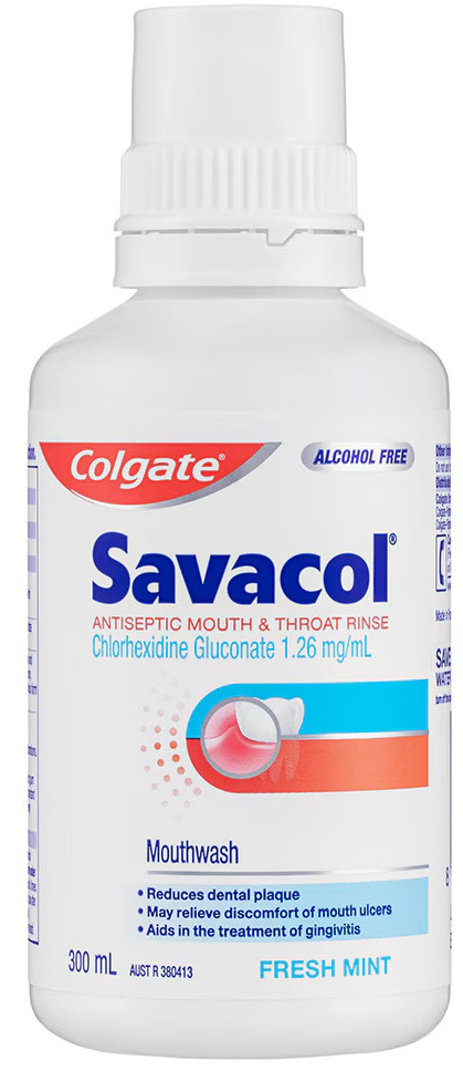 Savacol Antiseptic Mouth Rinse Fresh Mint 300ml