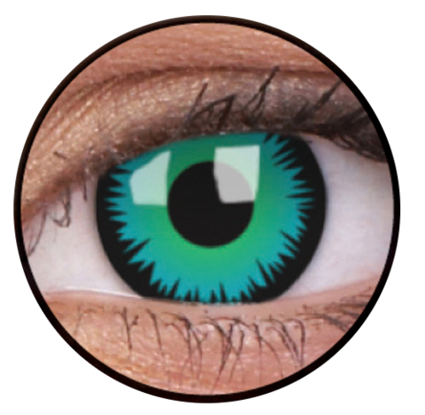 ColourVue Crazy Lens - Green Werewolf