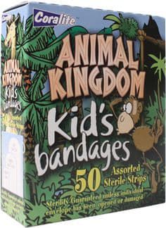 Coralite Kids Animal Kingdom Bandaid 50 Pieces