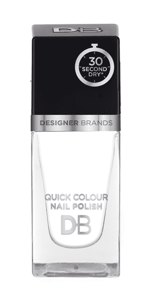 Designer Brands Quick Colour Nail Polish 15.5ml Snow White