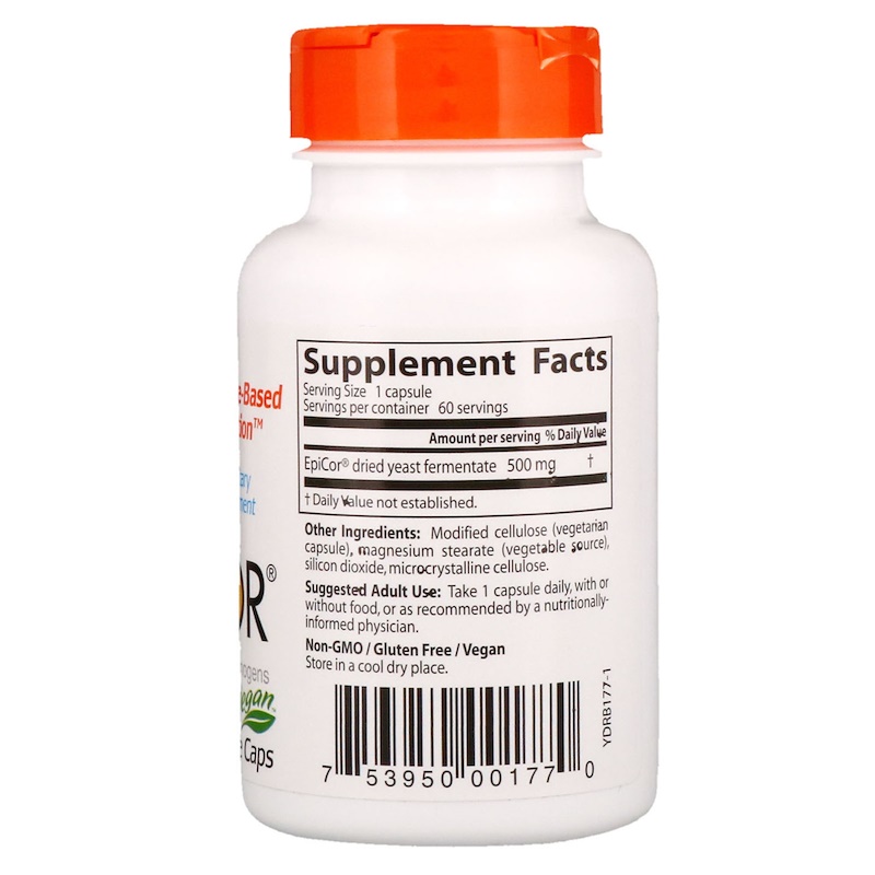 Doctor's Best Epicor 500mg 60 Capsules - Image 2
