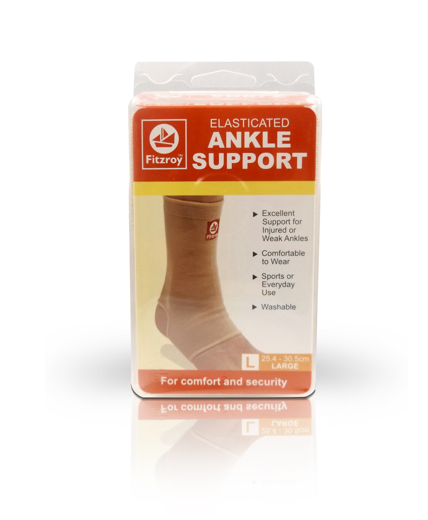 Fitzroy Elasticated Ankle Support - Large Size