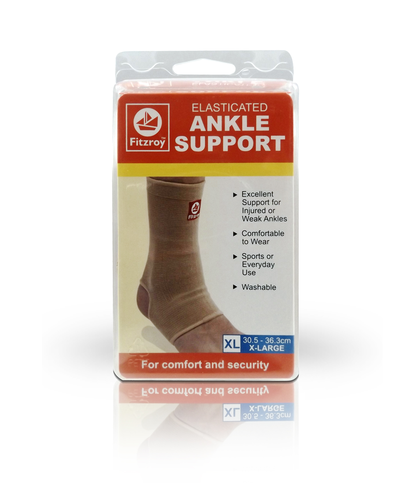 Fitzroy Elasticated Ankle Support - X-Large Size
