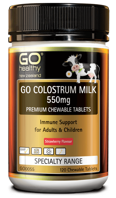 GO Healthy GO Colostrum Milk 550mg 120 Chewable Tablets