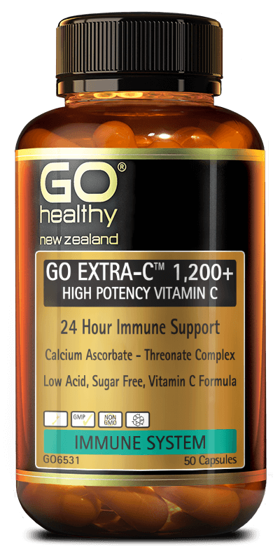 GO Healthy GO Extra C 1200+ High Potency Vitamin C 50 Capsules
