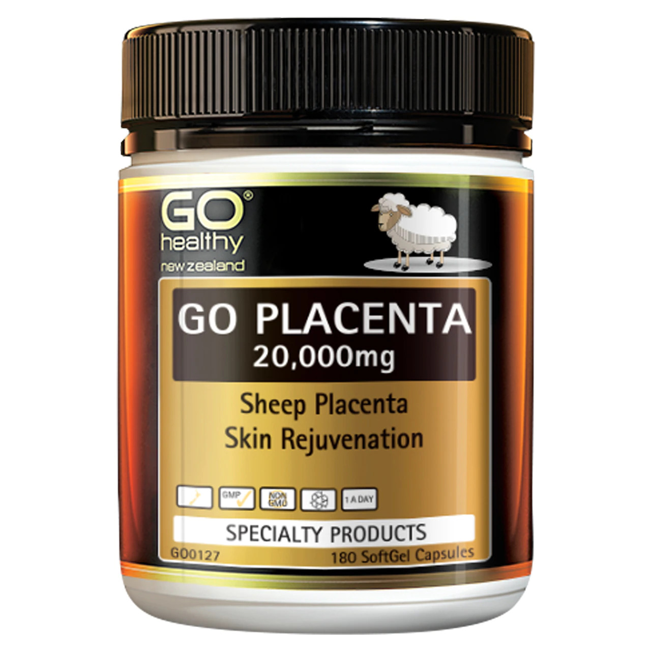 GO Healthy GO Placenta 20000mg 180 Capsules