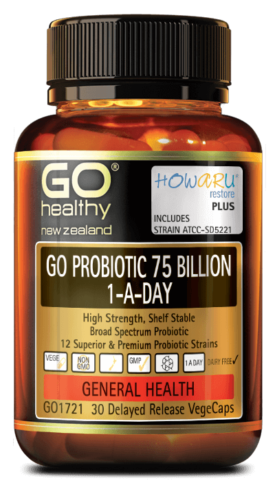 GO Healthy GO Probiotic 75 Billion 1-A-Day 30 Capsules