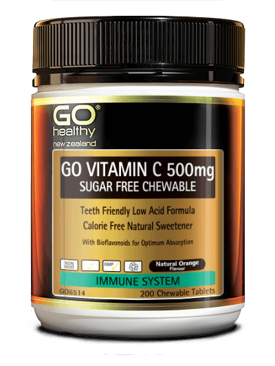 GO Healthy GO Vitamin C 500mg Sugar Free Chewable 200 Tablets