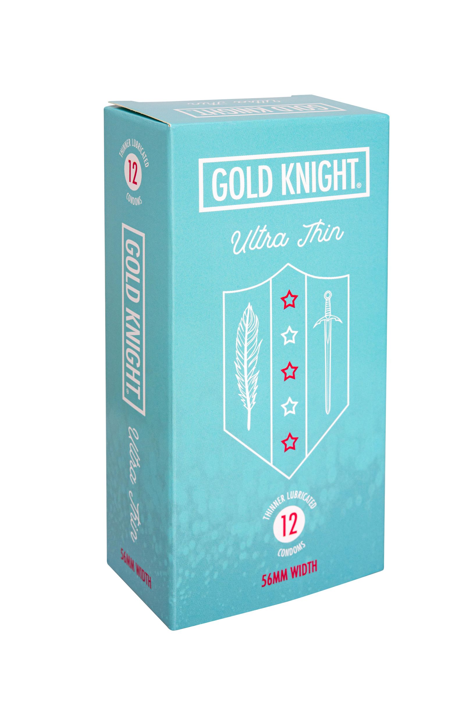 Gold Knight Condoms Ultra Thin 56mm Width 12 PK