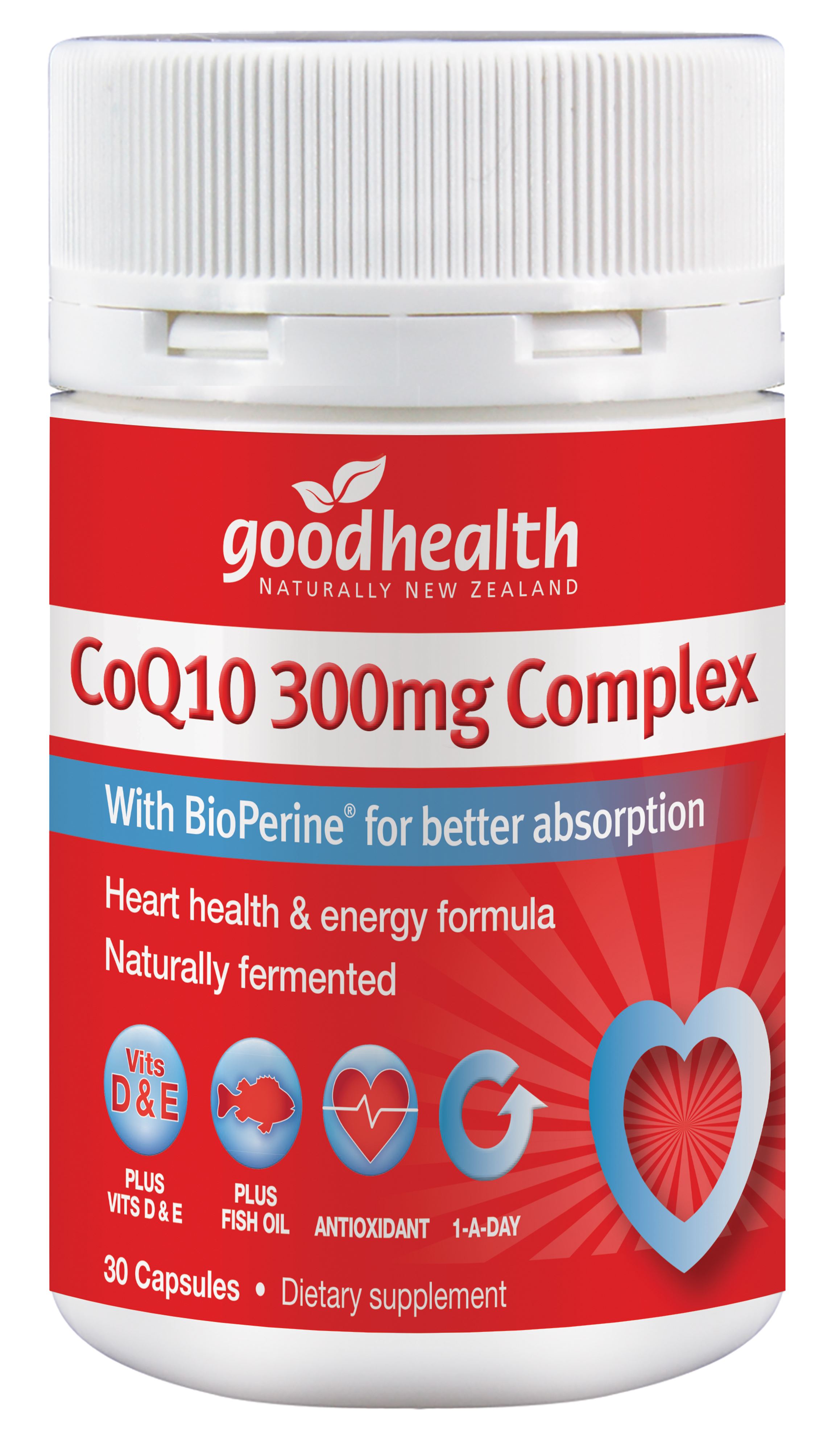 Good Health CoQ10 300mg Complex 30 Capsules