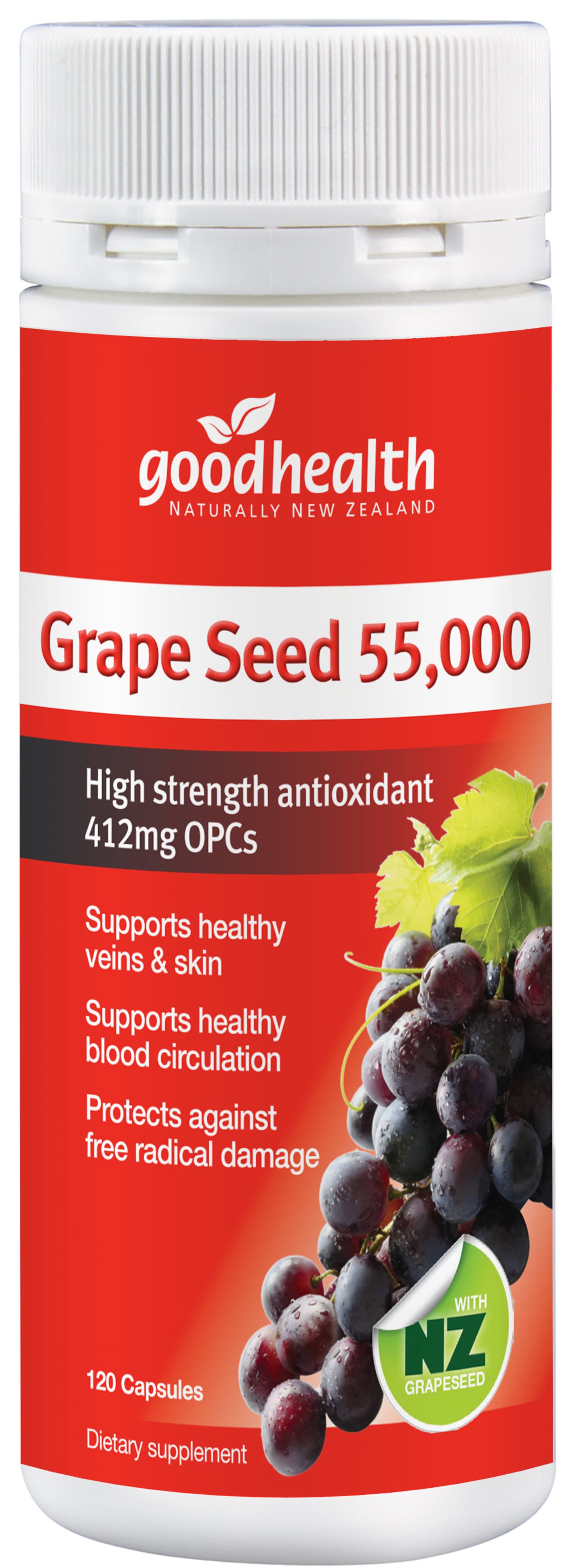 Good Health Grape Seed 55000 120 Capsules