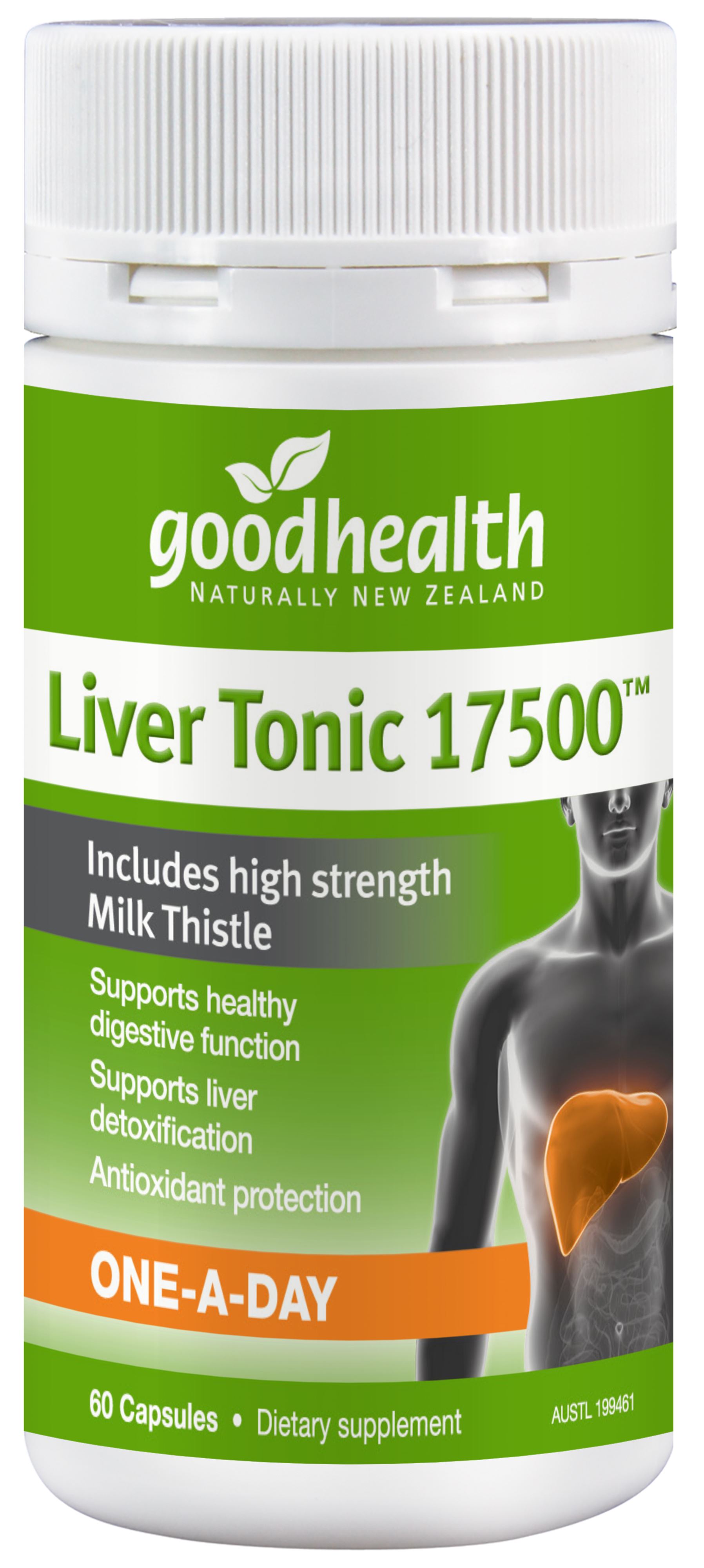 Good Health Liver Tonic Milk Thistle 60 Capsules
