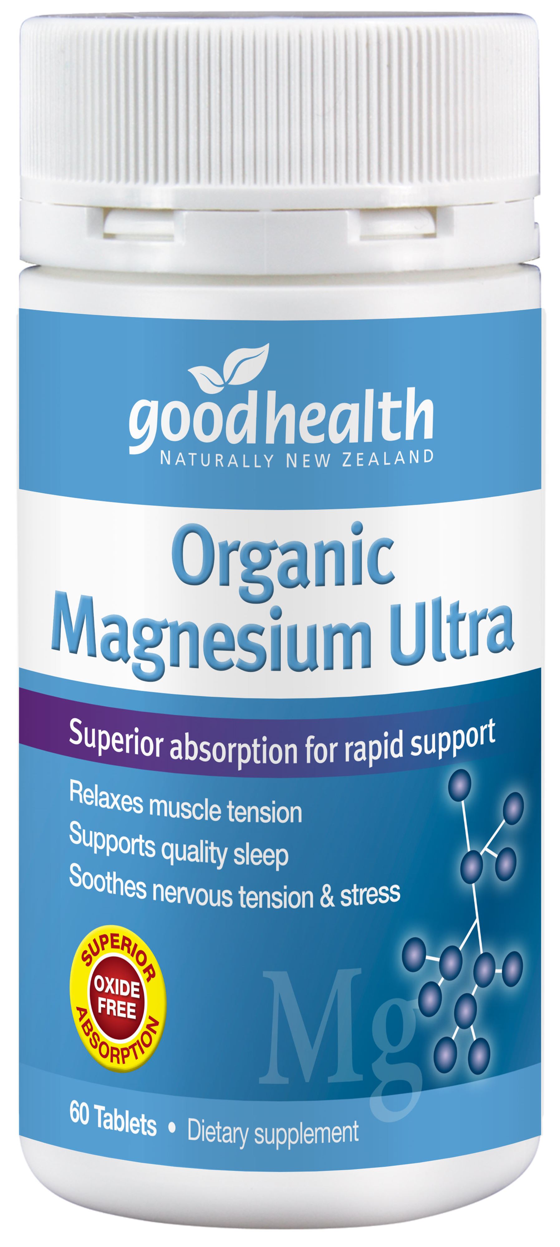 Good Health Organic Magnesium Ultra 60 Tablets
