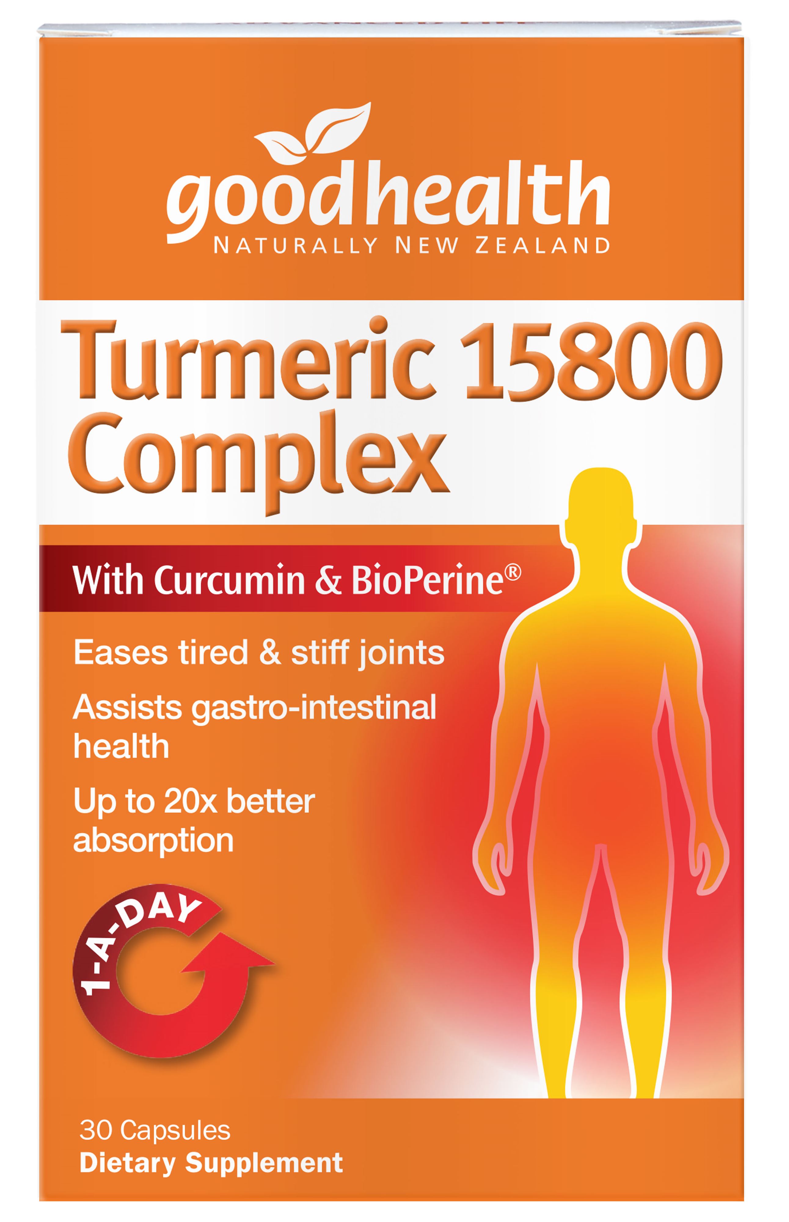 Good Health Turmeric 15800 Complex 30 Capsules