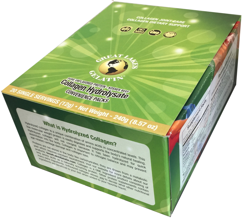 Great Lakes Gelatin Co. Collagen Hydrolysate 20 Sticks per Box