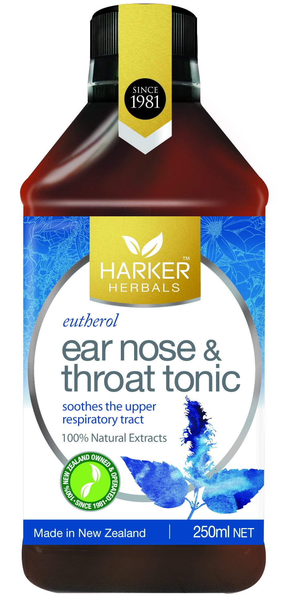 Harker Herbals Ear, Nose & Throat Tonic (Eutherol) 250ml