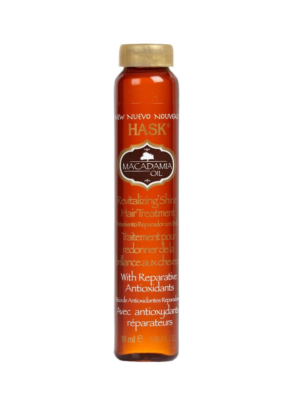 Hask Macadamia Oil Moisturizing SHINE Oil Vial 18ml