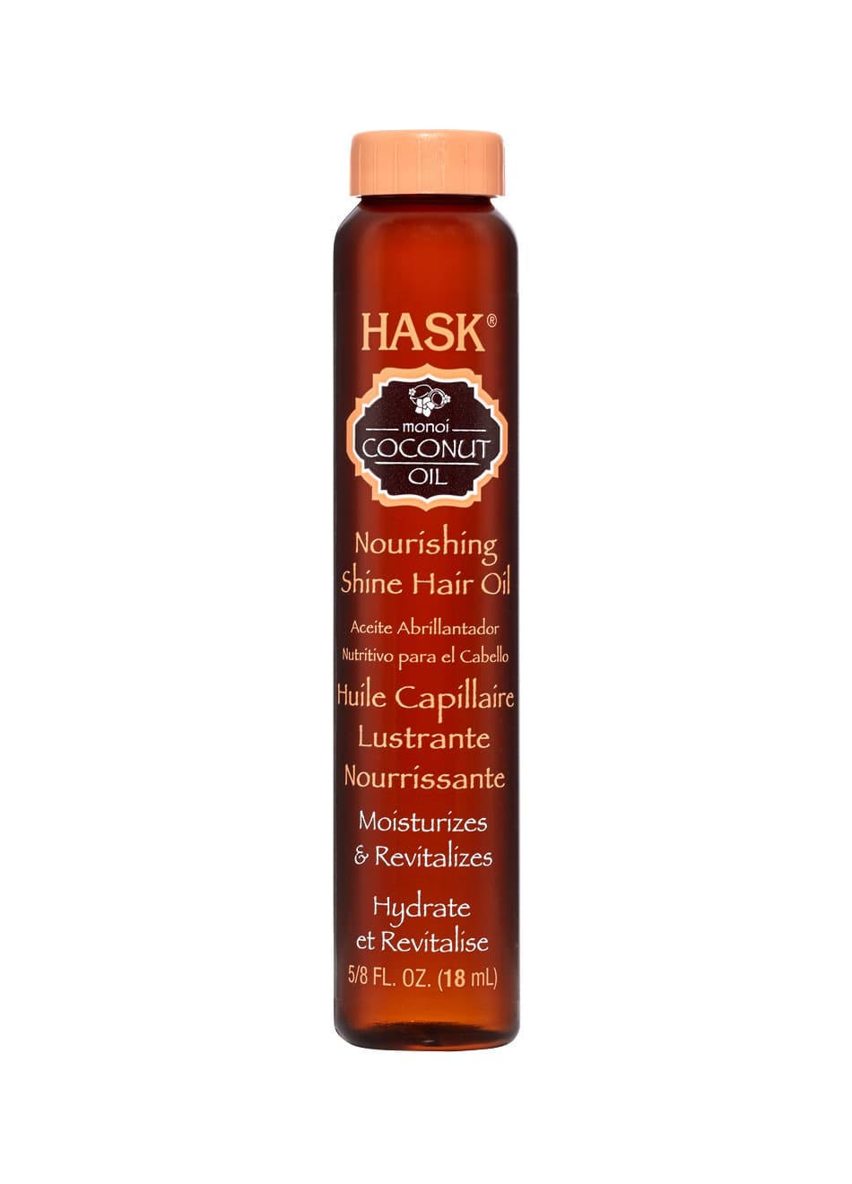 Hask Monoi Coconut Oil Nourishing SHINE Oil Vial 18ml