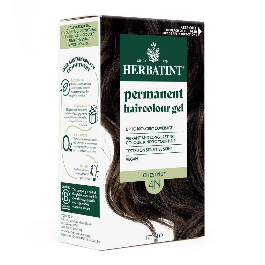 Herbatint Permanent Haircolour Gel 4N Chestnut 170ml