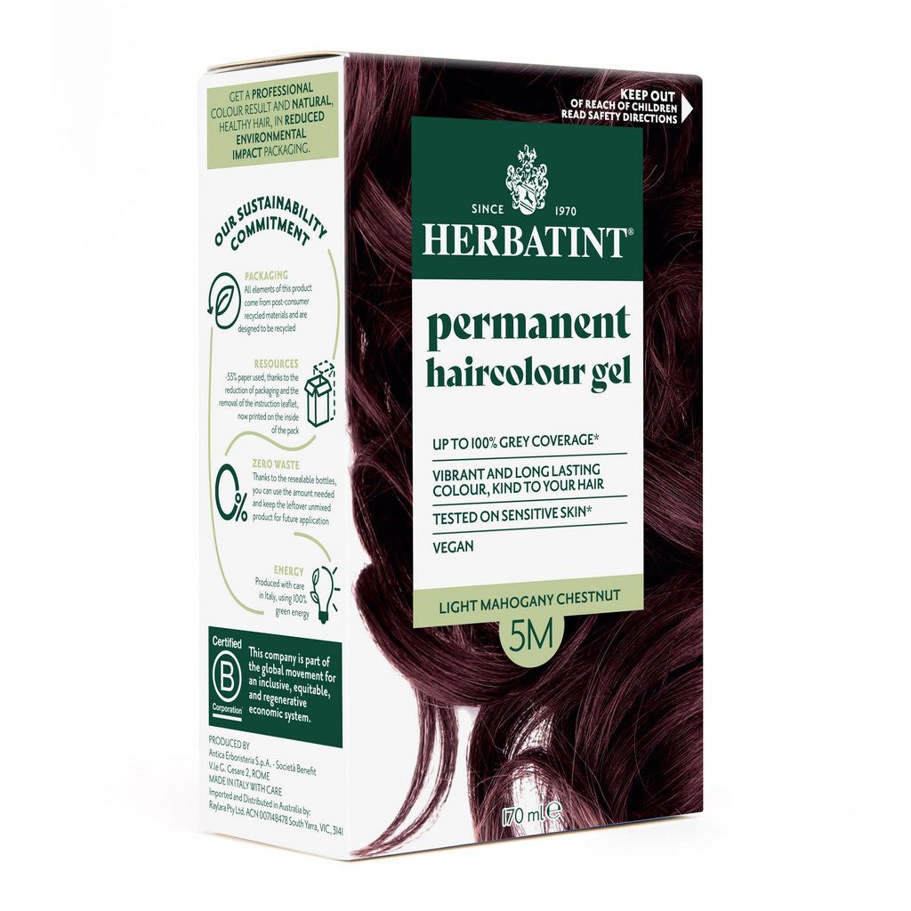 Herbatint Permanent Haircolour Gel 5M Light Mahogany Chestnut 170ml