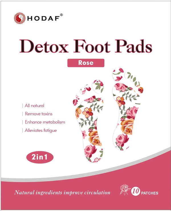 HODAF Detox Foot Pads Rose 10 Patches