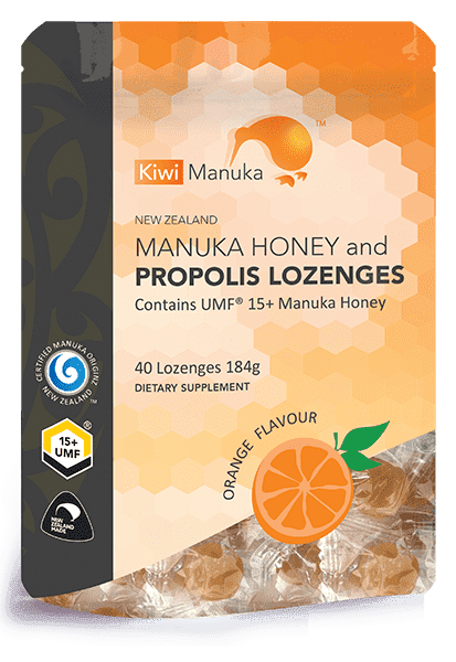 Kiwi Manuka Honey 40 Lozenges - Orange