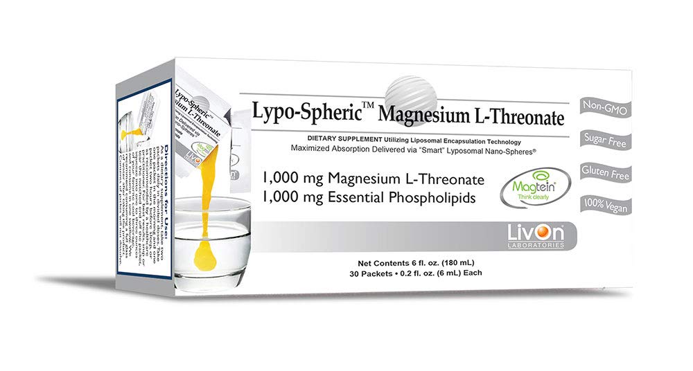 Livon Labs Lypo-Spheric Magnesium L-Threonate 30 Pack
