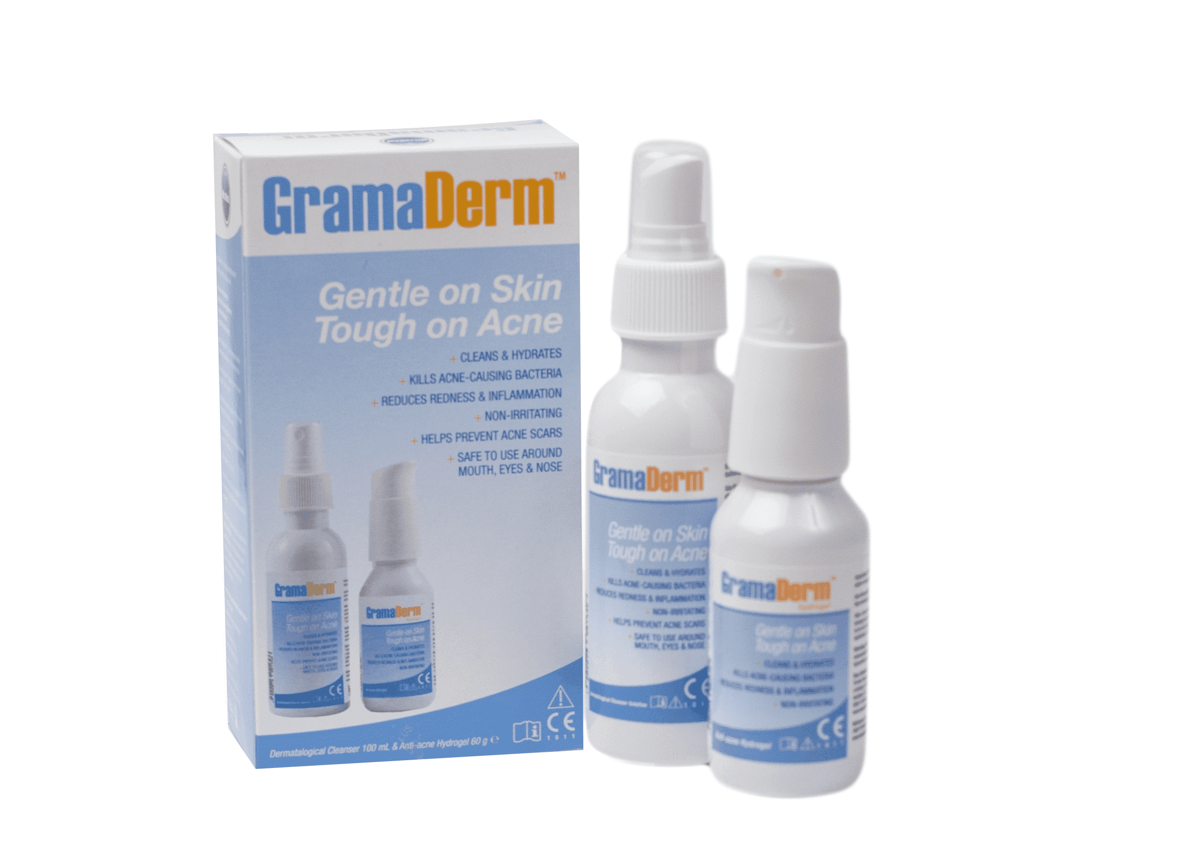 Micro Heal GramaDerm Acne Treatment Combo Pack (60g/100ml)