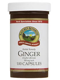 Nature's Sunshine Ginger 100 Capsules