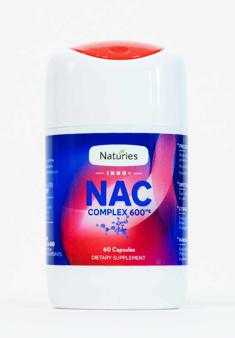 Naturies NAC N-Acetyl-Cysteine 600mg 60 Capsules