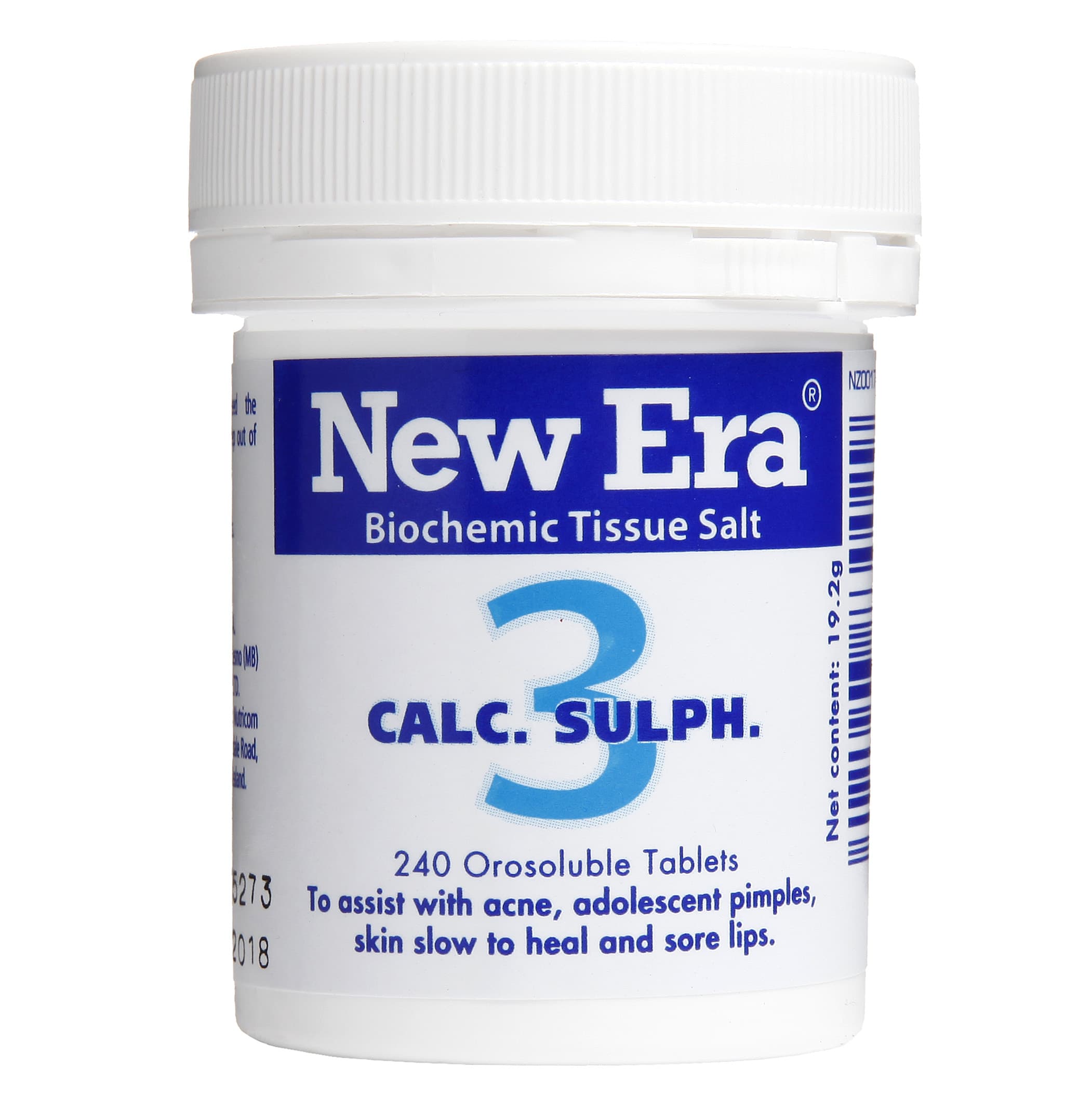 New Era No.3 Calc. Sulph. 240 Tablets