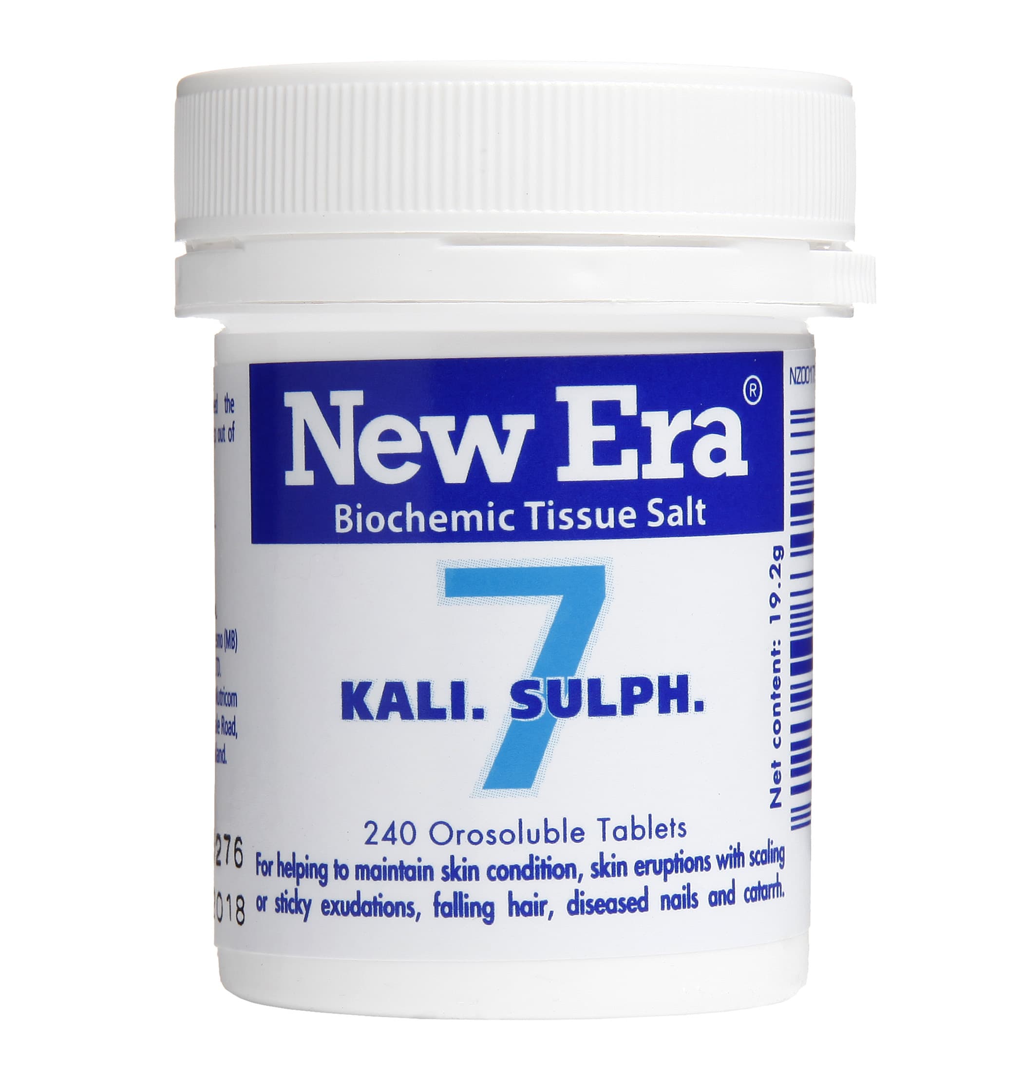 New Era No.7 Kali. Sulph. 240 Tablets