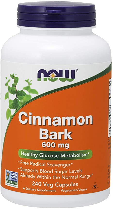 Now Foods Cinnamon Bark 600mg 240 Capsules