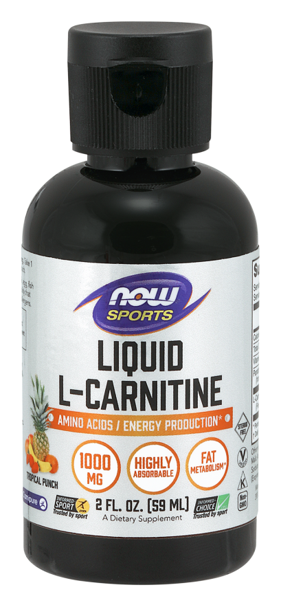 Now Foods Liquid L-Carnitine Tropical Punch 1000mg 59ml
