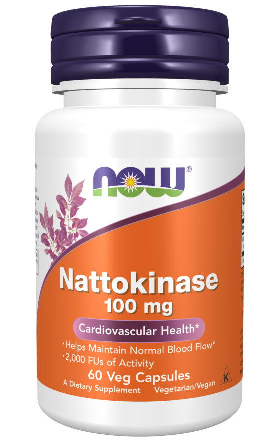 Now Foods Nattokinase 100mg 2000 FUs 60 Capsules