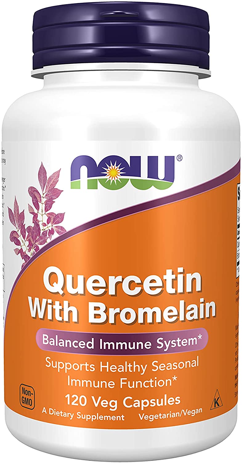 Now Foods Quercetin with Bromelain 120 Capsules