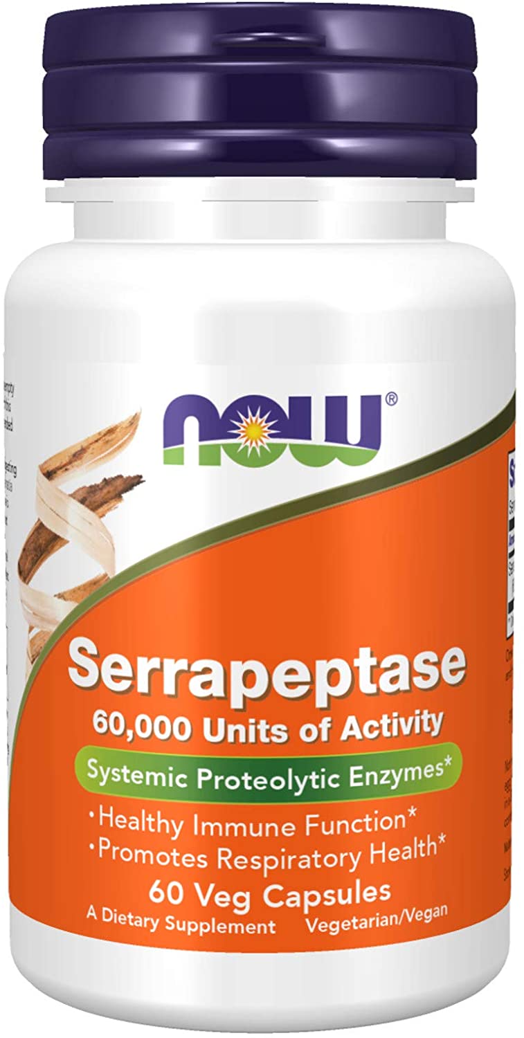 Now Foods Serrapeptase 60,000 units 60 Capsules