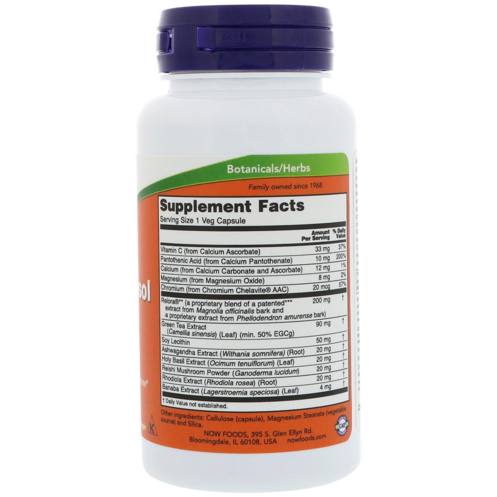 Now Foods Adrenal Stress Support 90 Capsules - Image 3
