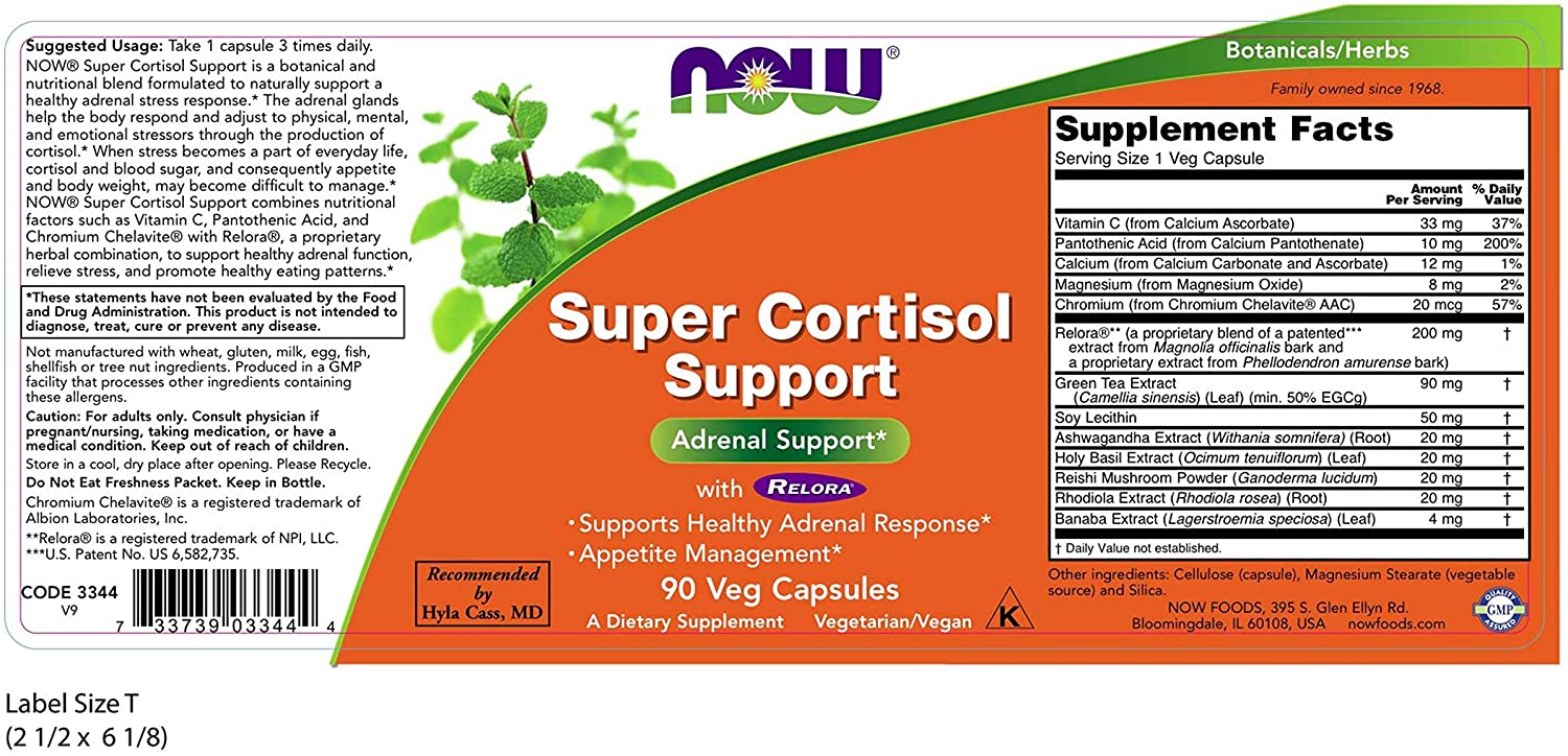 Now Foods Adrenal Stress Support 90 Capsules - Image 5