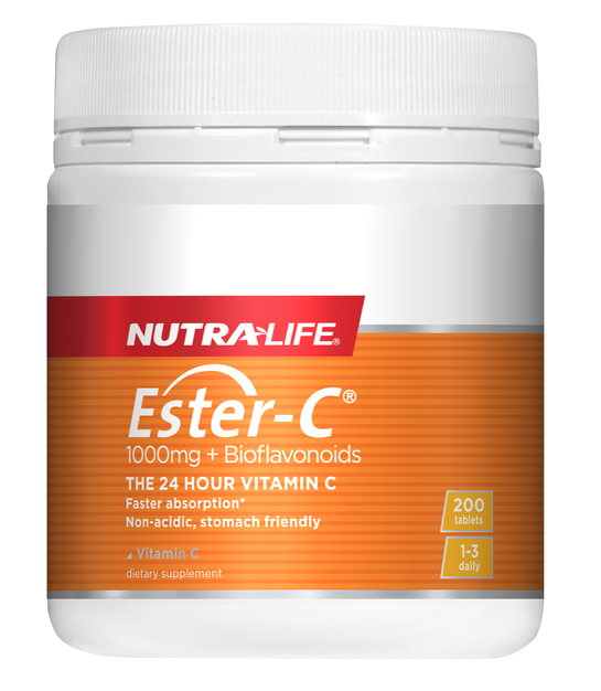 Nutralife Ester C 1000mg + Bioflavonoids 200 Tablets