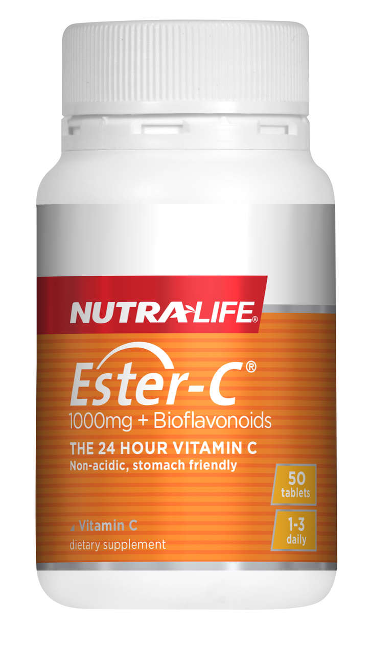 Nutralife Ester C 1000mg + Bioflavonoids 50 Tablets