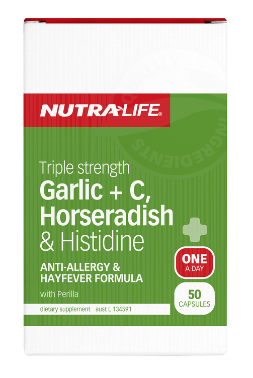 Nutralife Garlic + C, Horseradish & Histidine 50 Capsules
