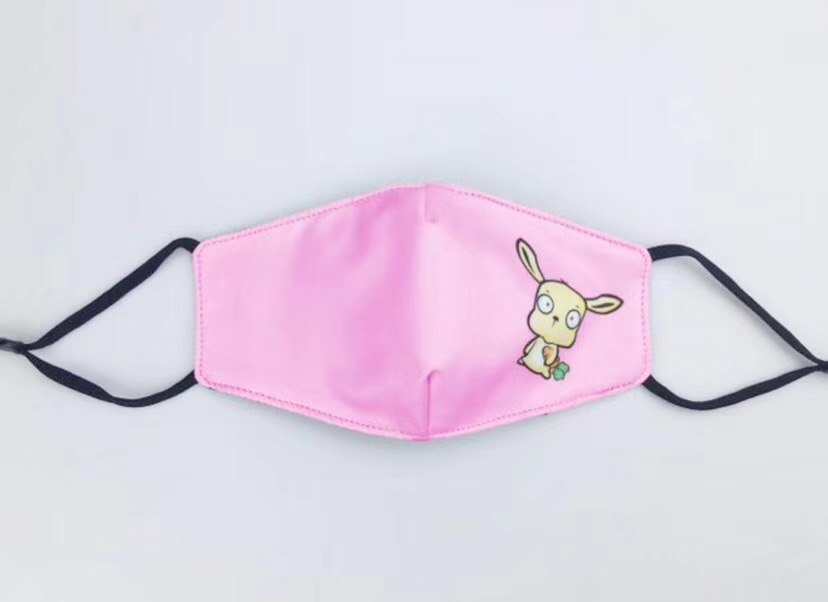 Okioki Antibacterial Reusable Washable Face Mask Kids Size Pink Colour