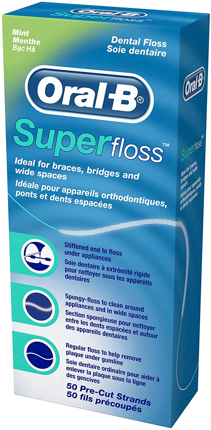 Oral B Super Floss 50 Pre-Cut Strands