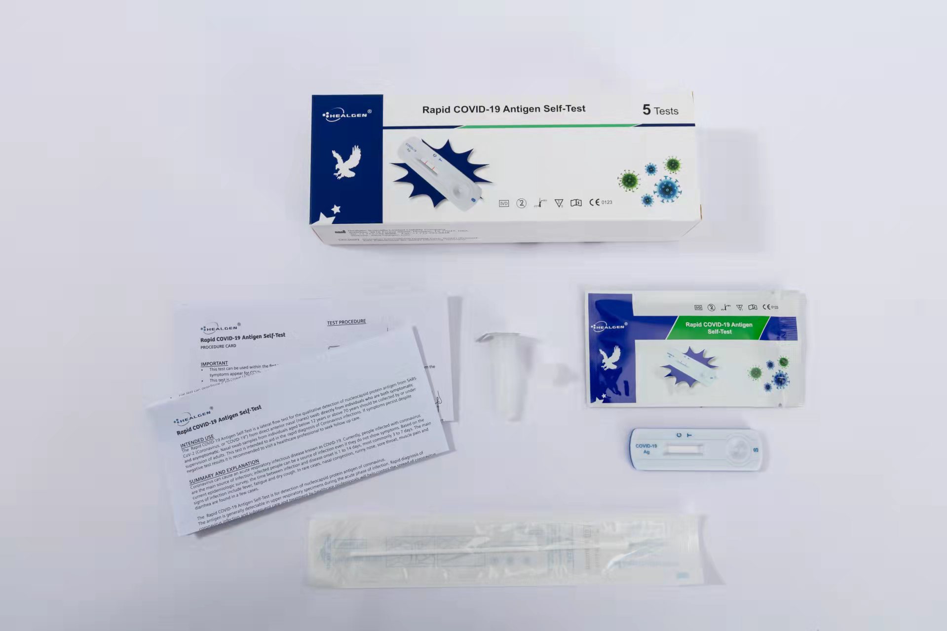Healgen Covid-19 Rapid Antigen Self Test 5 Tests