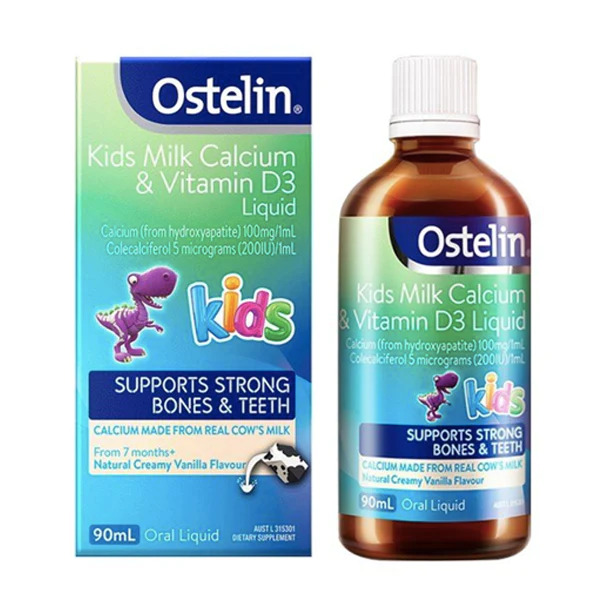 Ostelin Kids Milk Calcium & Vitamin D3 Liquid 90ml